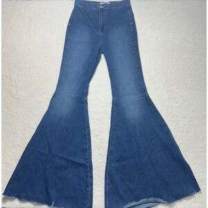 Free People Just Float On Flare High Rise Super Flare Jeans Women 27 Bell Bottom